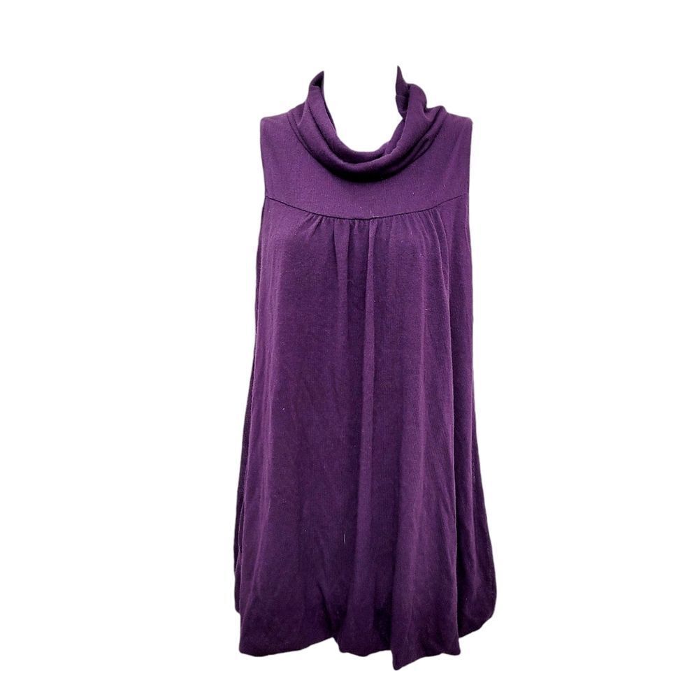 2/$20 Purple Turtleneck Top Blouse Size: Small